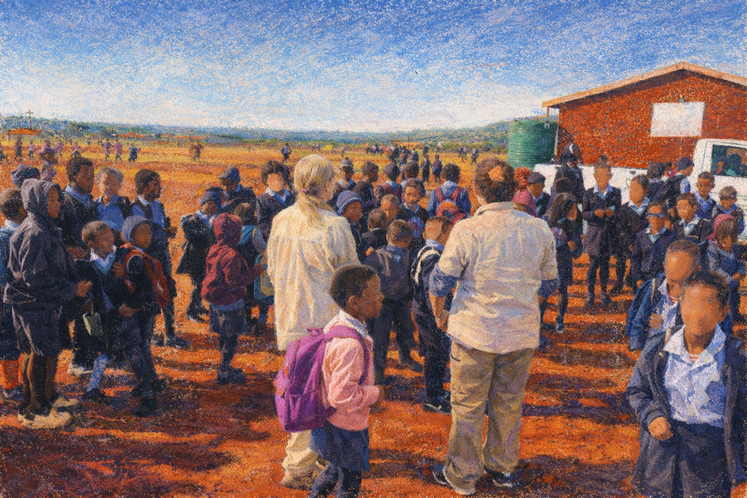 Children at school in KwaSmolo