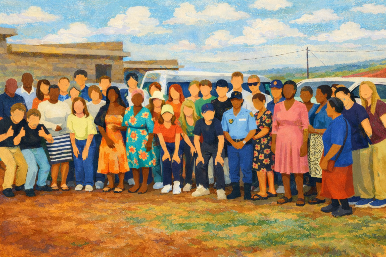 Community group gathering in Hluhluwe